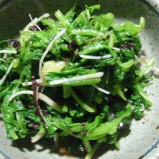 大根のまびき菜の赤しそ和え